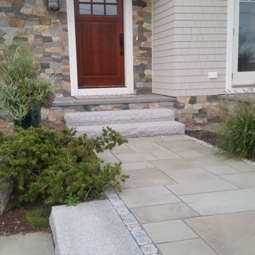 Detailed Stonework Entryway, Patio and more
