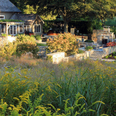 Photo of a traditional backyard landscaping in New York.