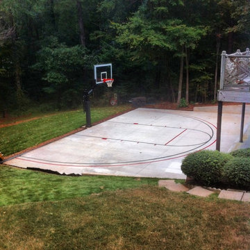 Donna W's Pro Dunk Platinum Basketball System on a 47x30 in Sharpsburg, GA