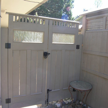 Double Wood Gate with Asian Gate Hardware