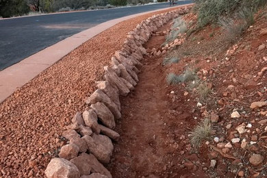 Inspiration for a large hillside landscaping in Phoenix.