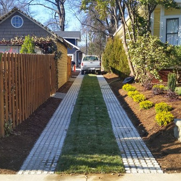 Drivable Grass Permeable Pavers Before & After