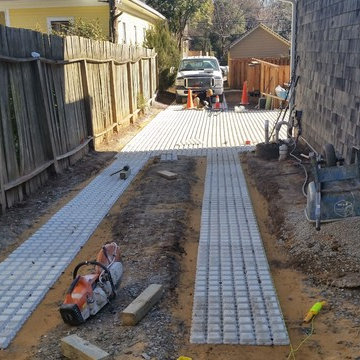 Drivable Grass Permeable Pavers Before & After