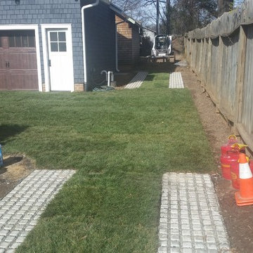 Drivable Grass Permeable Pavers Before & After