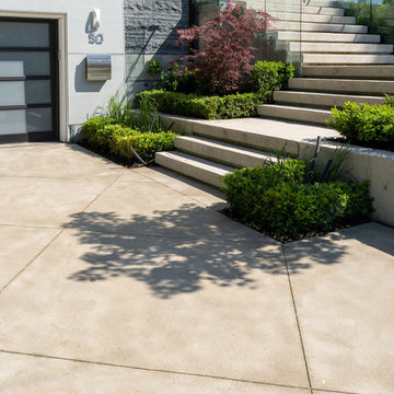 Driveway and Concrete Stairs