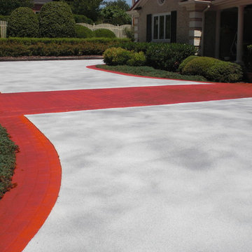 Driveways with Stamped Border