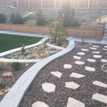 Drought Tolerant Rear Yard Synthetic Turf Conversion