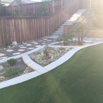 Drought Tolerant Rear Yard Synthetic Turf Conversion