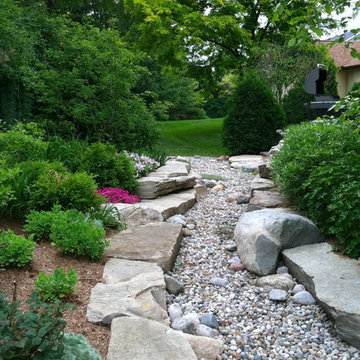 Dry Stream Bed with Plantings