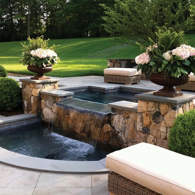 This is an example of a traditional water fountain landscape in New York.