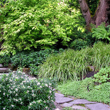 Elegant Northwest Natural Hillside Garden