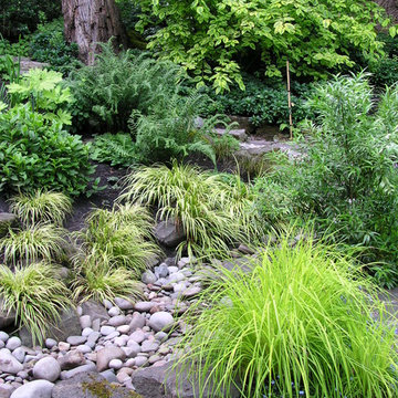 Elegant Northwest Natural Hillside Garden