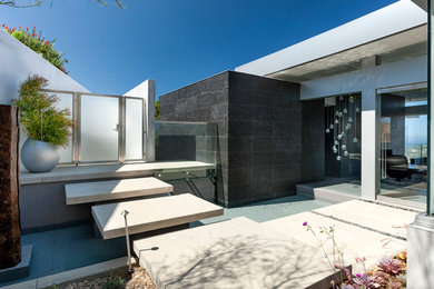This is an example of a contemporary landscaping in Orange County.