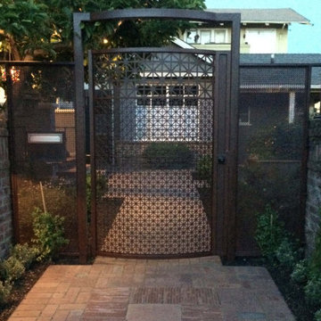 Elmwood Entry Gate- immediately after install