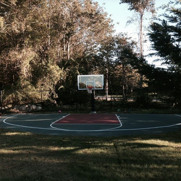 Emmett H's Pro Dunk Diamond Basketball System on a 52x27 in Little Compton, RI