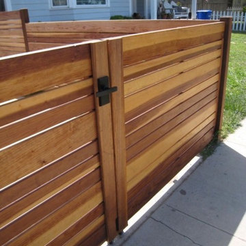 Encinitas Mid-Century Beach House Driveway Gate