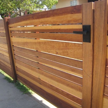 Encinitas Mid-Century Beach House Driveway Gate