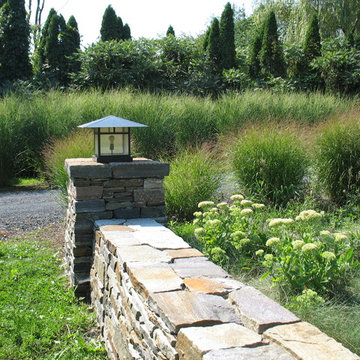 Entrance column along Driveway