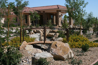 Inspiration for a contemporary drought-tolerant landscaping in Las Vegas.