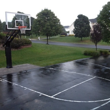 Eric L's Pro Dunk Diamond Basketball System on a 45x35 in Monroe, NJ