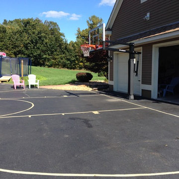 Eric M's Pro Dunk Gold Basketball System on a 38x28 in Bedford, NH