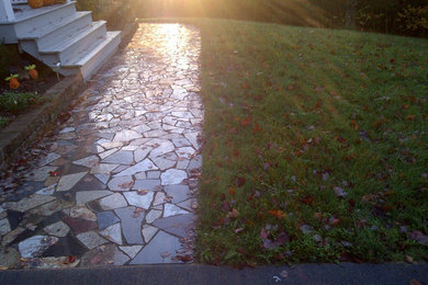 Exterior granite path
