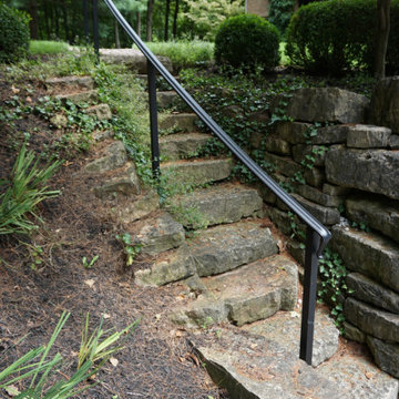 Exterior Handrail with Lambs tongue rail end