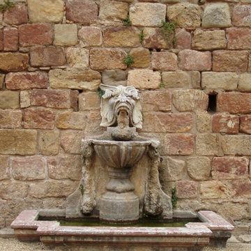 Exterior water Fountains for Pools and Walls, Mediterranean Style
