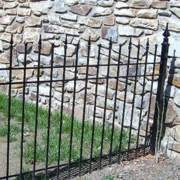f013 Custom Iron Backyard Fencing for a dogs safety