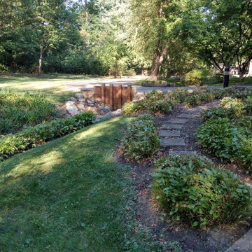 Fall clean-up on / landscaping job done in, 2015