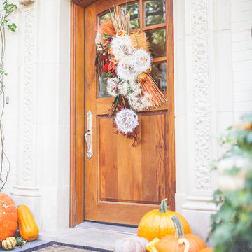 Fall Seasonal Pumpkins and Halloween Displays