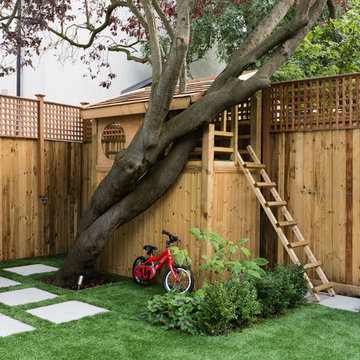 Family Garden with Tree House