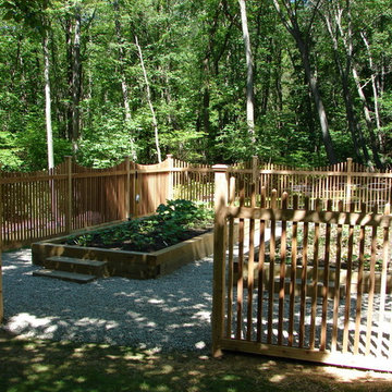 Fenced and Raised Vegetable Garden