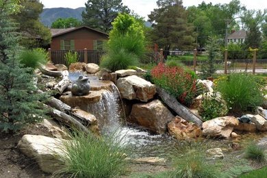 Design ideas for a transitional landscaping in Salt Lake City.
