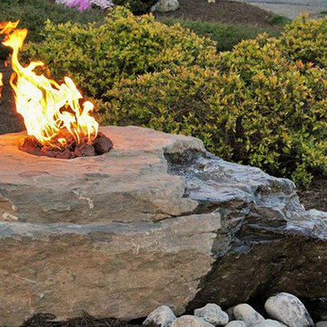 Fire & Water Handcrafted Bubbling Rock Fountain Kit