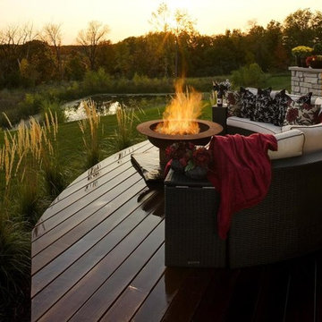 Fire Bowl and Sunset | Fire Features