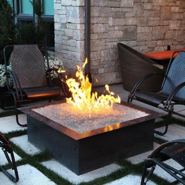 Square, Modern Fire Pit