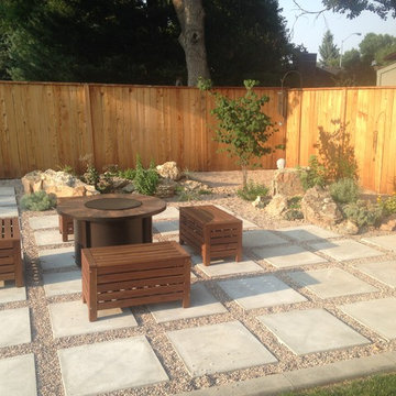 Fire Pit & Paver Seating area