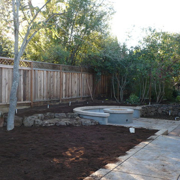 Fire Pit and Retaining Wall