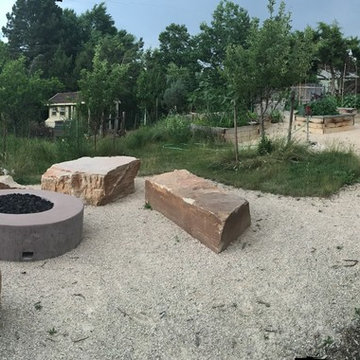 Fire Pit in Orchard