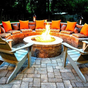 Fire Pit with Seating & Patio