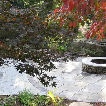 Firepit and Patio with Brick Detail