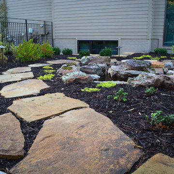 Flagstone Path to Water Feature