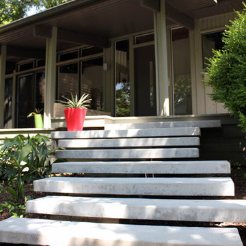 Floating Staircase - Floating Concrete Steps - Dallas, TX