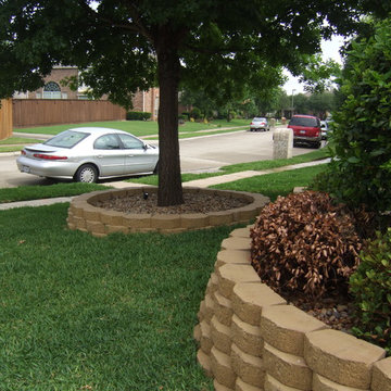 Flower Bed Edging and Sod Installation