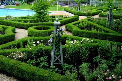 Photo of a traditional garden in New York.