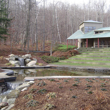 Formal Pond with Water Fall and Natural Bog Filtration