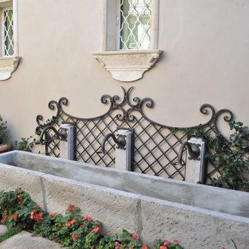 Fountain Trellis and Spouts and Window Grills