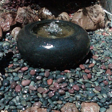 Fountainwith Mexican Pebbles