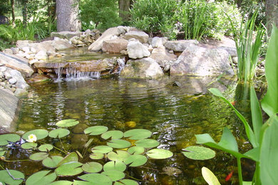 Fox Chapel pond and patio